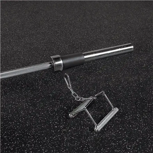 Hantelstange mit Ketten und Griff für Krafttraining im Homegym