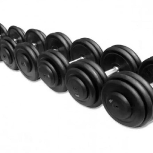 Schwarze Hanteln für Krafttraining im Homegym oder Studio, ideal für Fitness und Muskelaufbau
