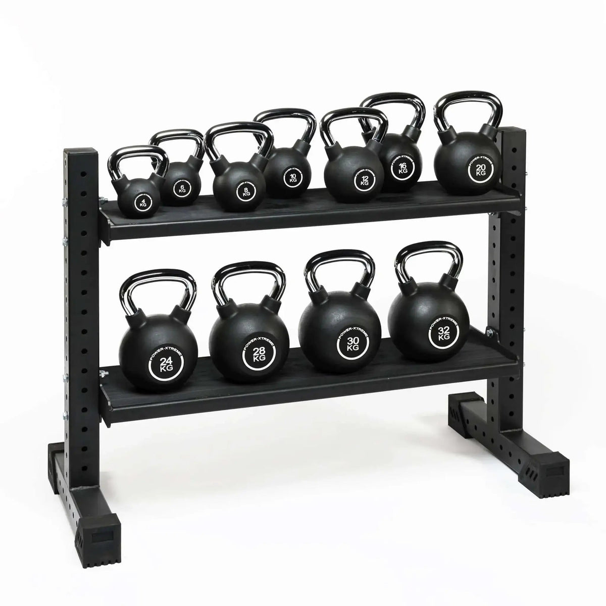 PVC-Kettlebell mit Chromgriff Power-Xtreme