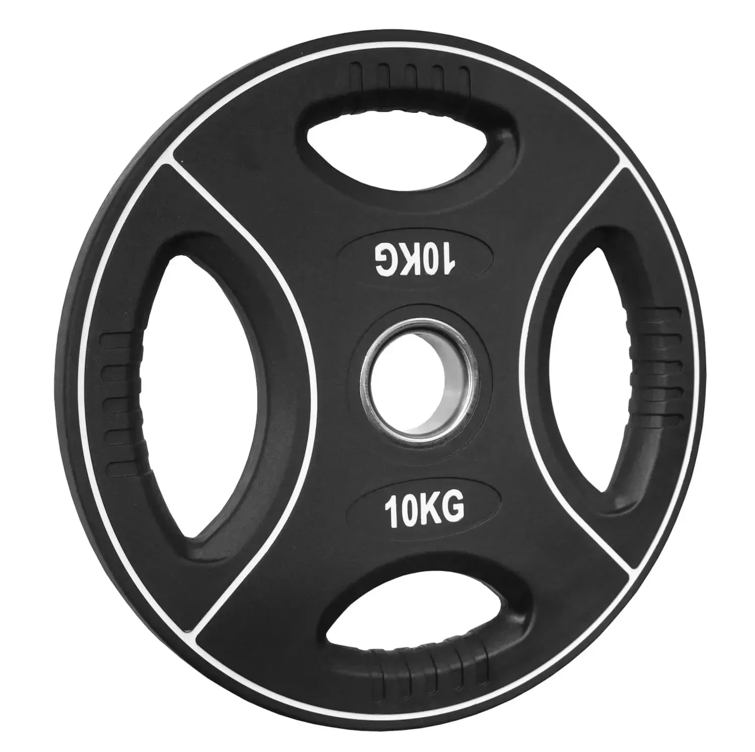 10KG Hantelscheibe mit Griffen für Krafttraining und Fitness
