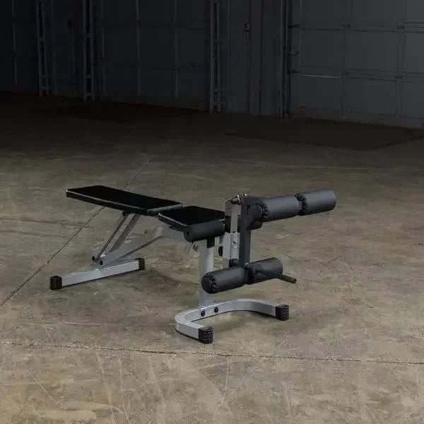Hantelbank mit Bauchtrainer für Homegym – robustes Fitness-Kraftgerät für Krafttraining
