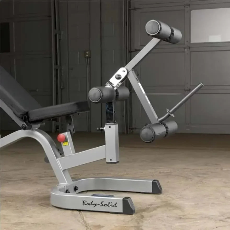 Body-Solid Hantelbank mit Beinpress für Homegym & Studio, robustes Fitness-Kraftgerät
