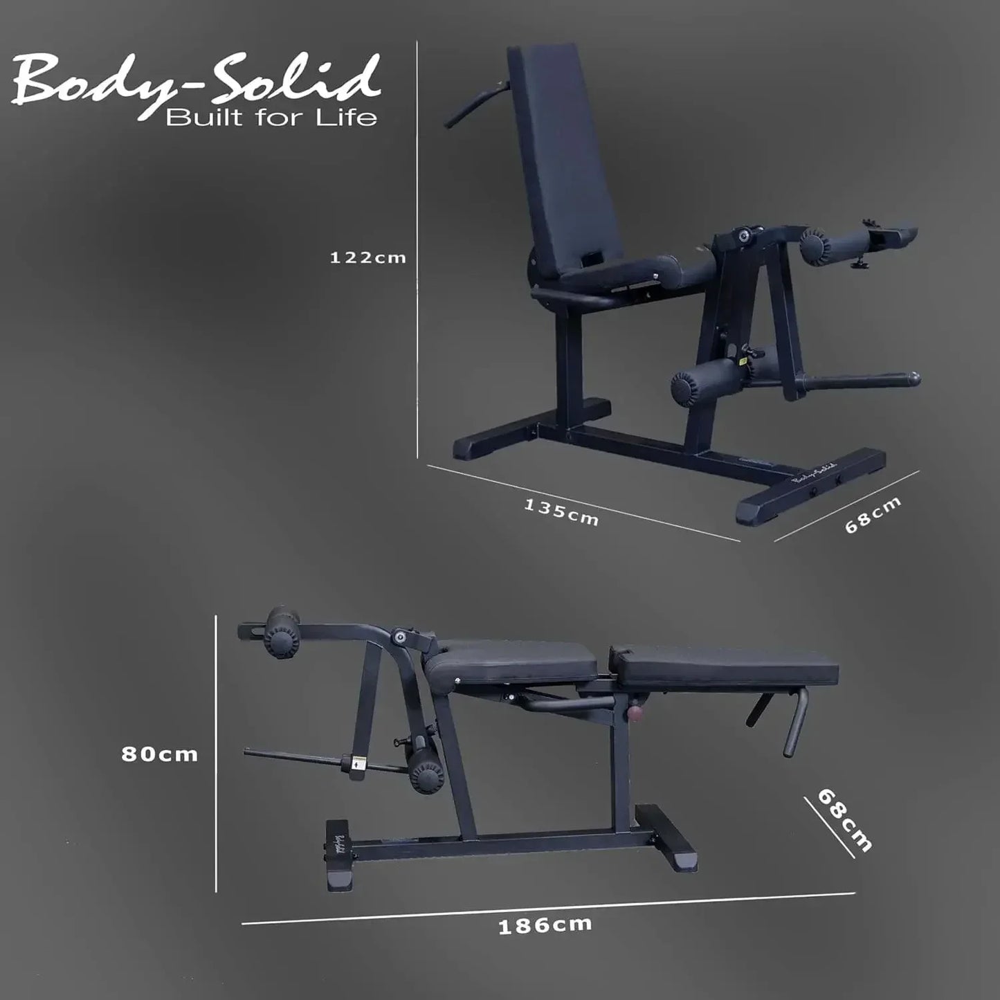 Body-Solid Hantelbank mit Maßen für Homegym & Studio, robustes Kraftsport-Equipment