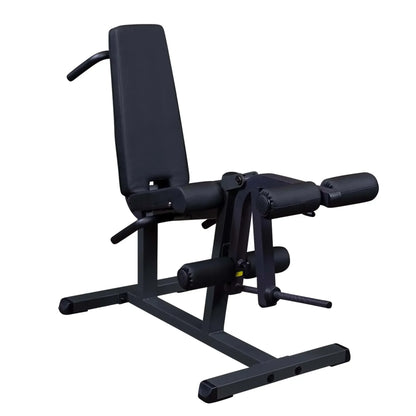 Schwarze Hantelbank mit verstellbarer Rückenlehne und Beinpress für Homegym & Studio