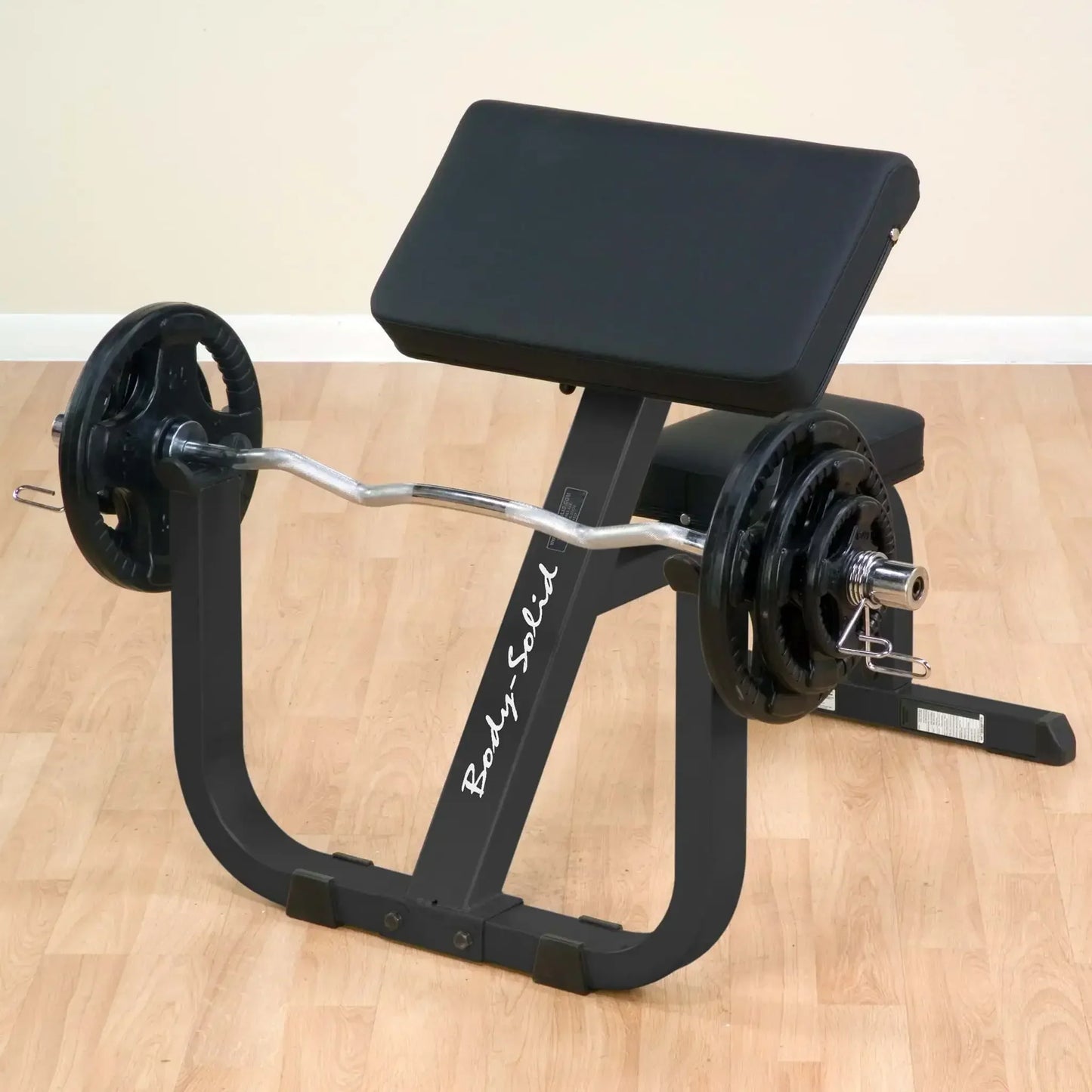 Body-Solid Armtrainingsbank mit Hantel für Krafttraining zu Hause oder im Studio