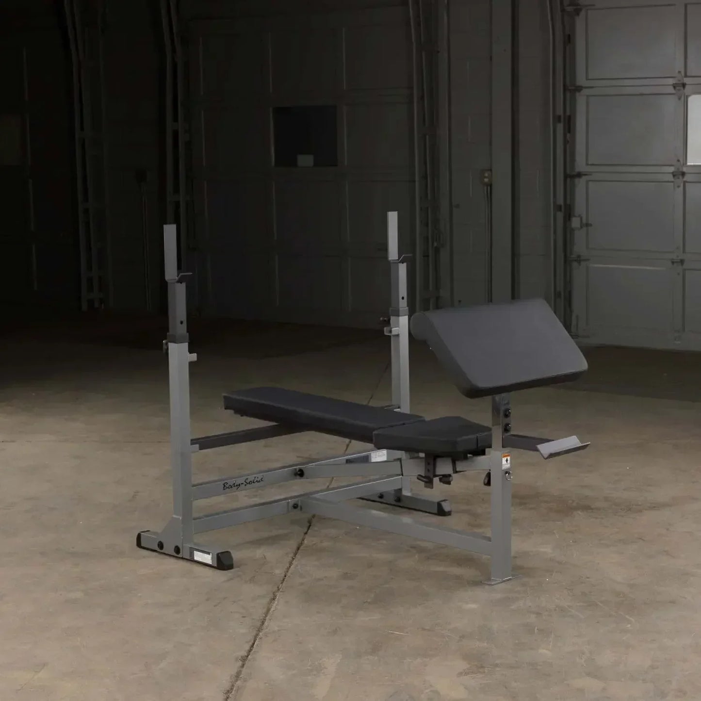 Body-Solid Hantelbank mit Squat-Ständer für Homegym & Studio Training