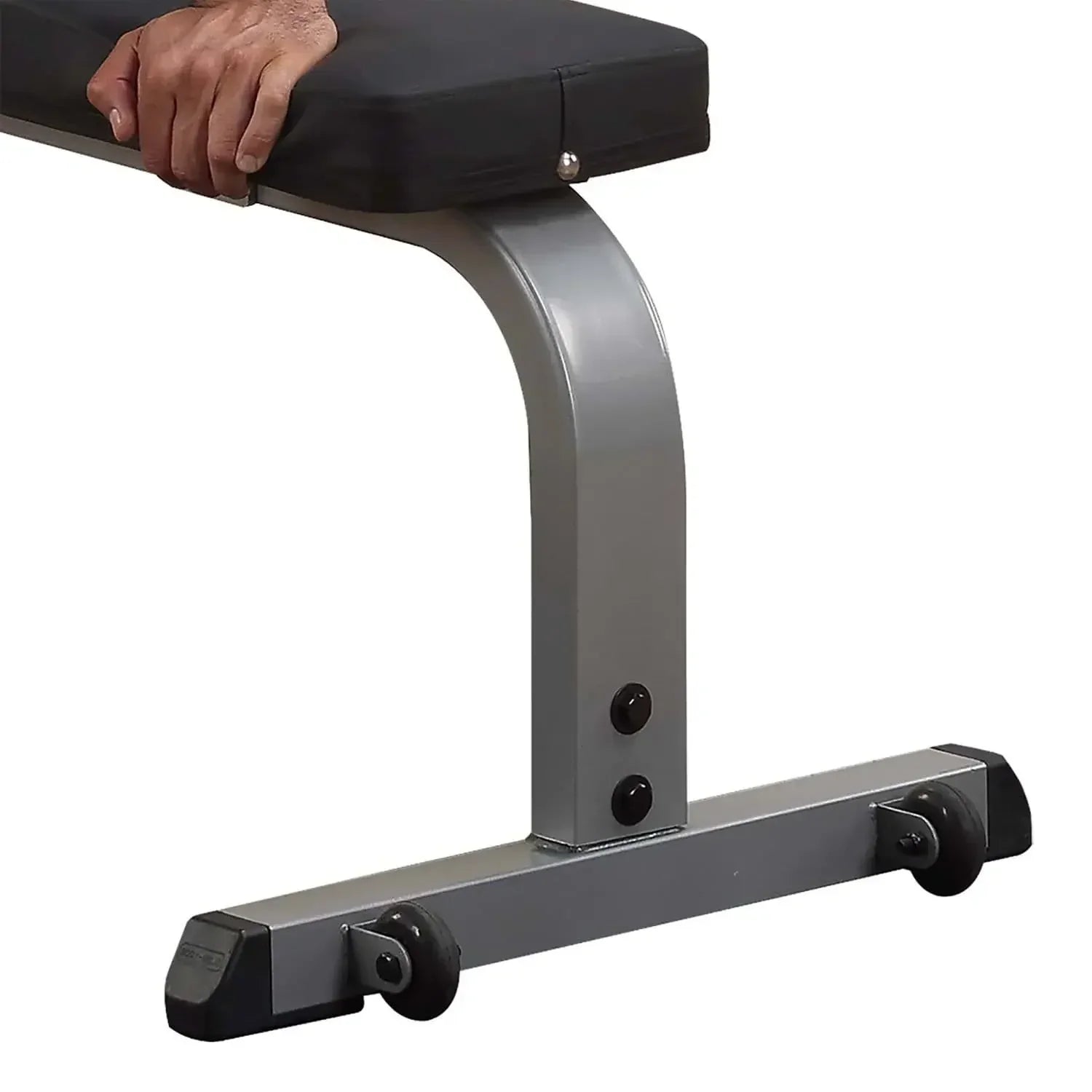 Hantelbank mit gepolstertem Sitz und Rollen für Homegym & Fitnessstudio