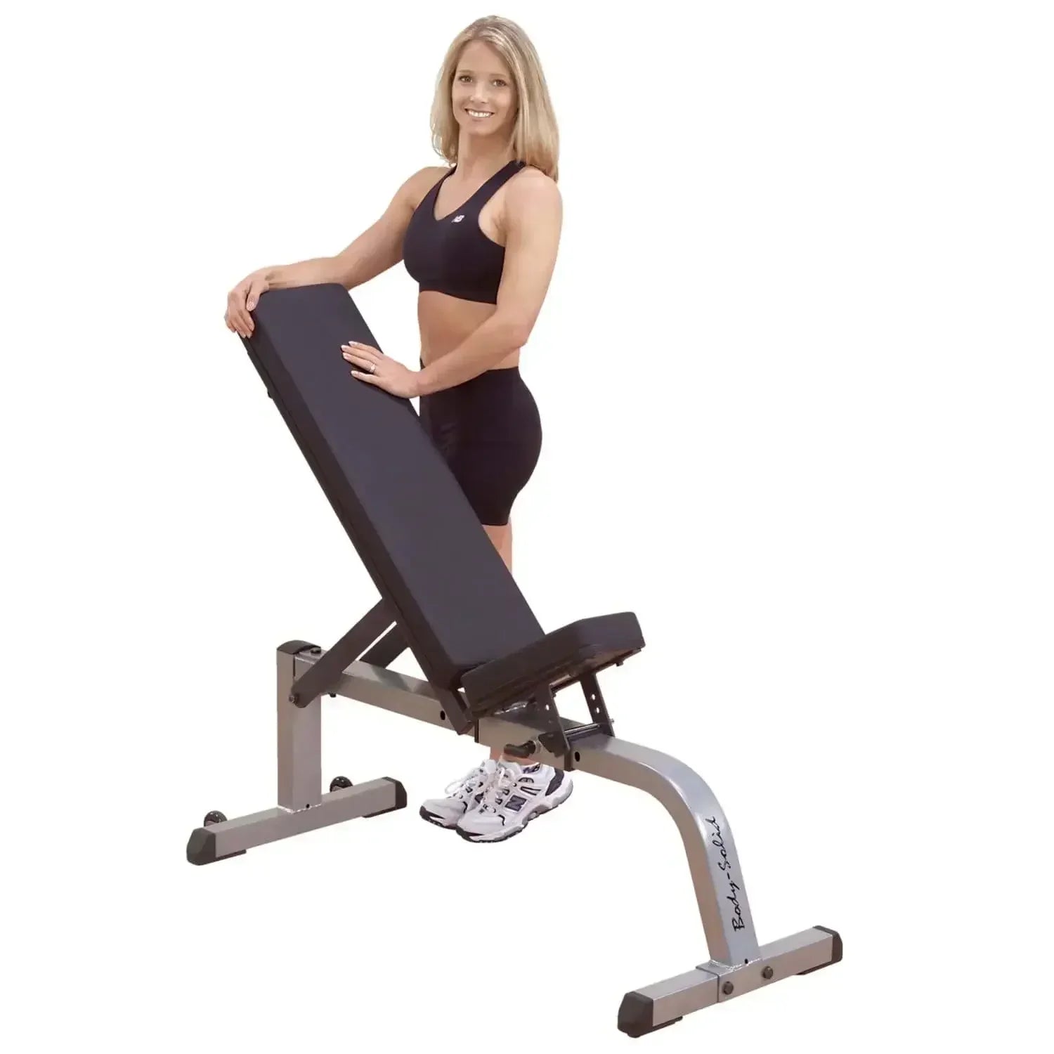 Hantelbank für Homegym & Studio – robuste Fitnessbank mit verstellbarer Rückenlehne für Krafttraining