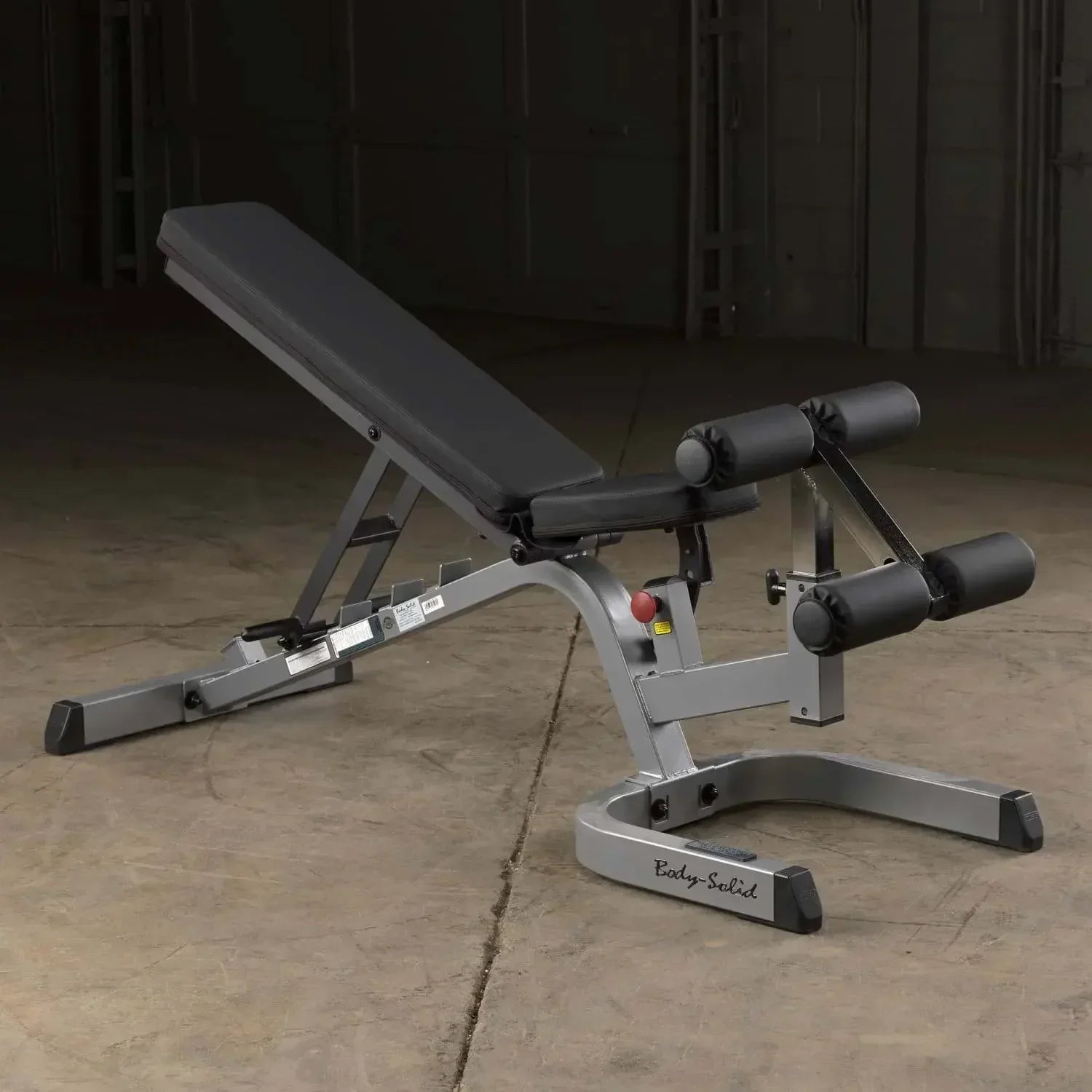 Body-Solid Hantelbank mit verstellbarer Rückenlehne für Homegym & Studio Training