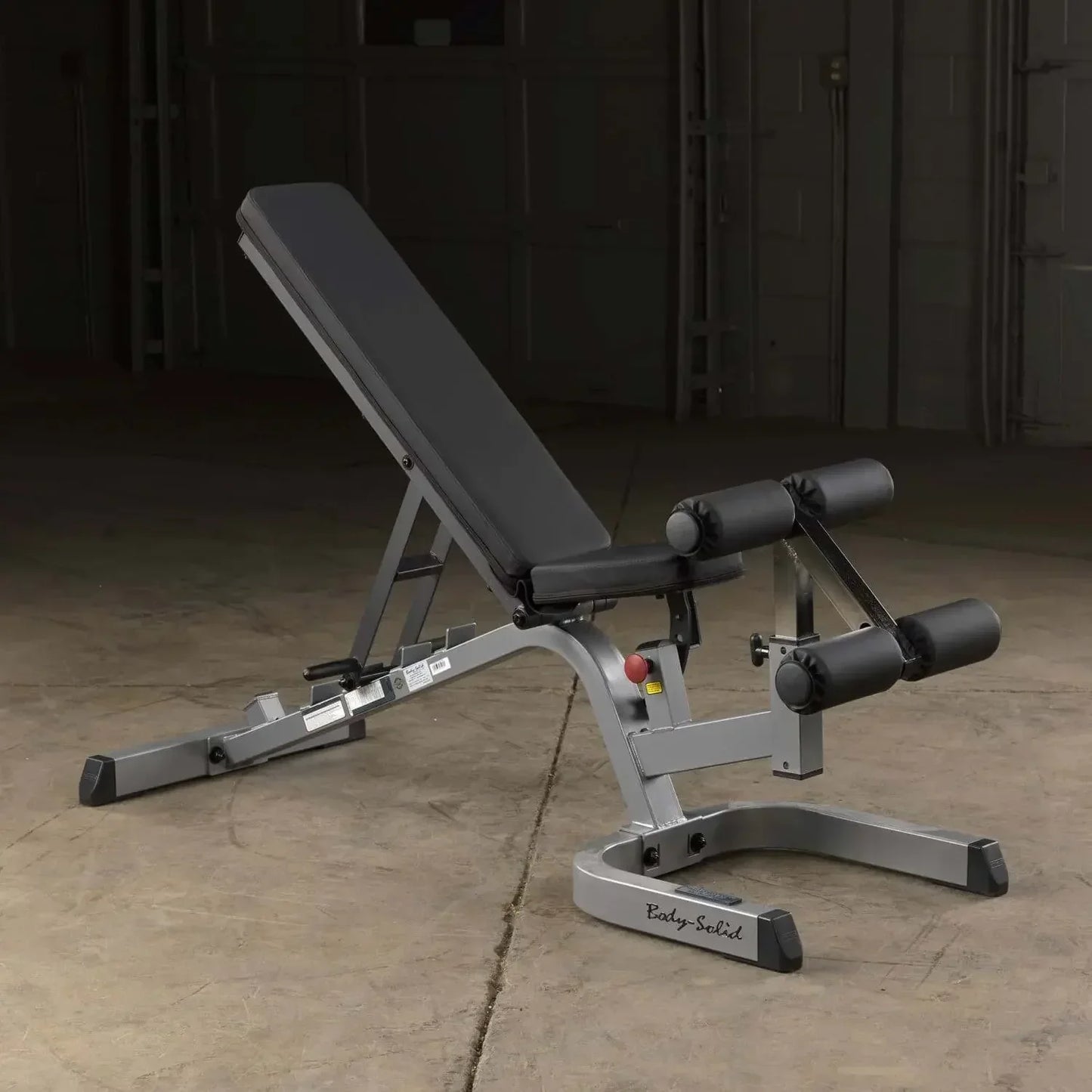 Verstellbare Hantelbank mit Beinhalterung für Homegym & Studio, robustes Fitness-Kraftgerät