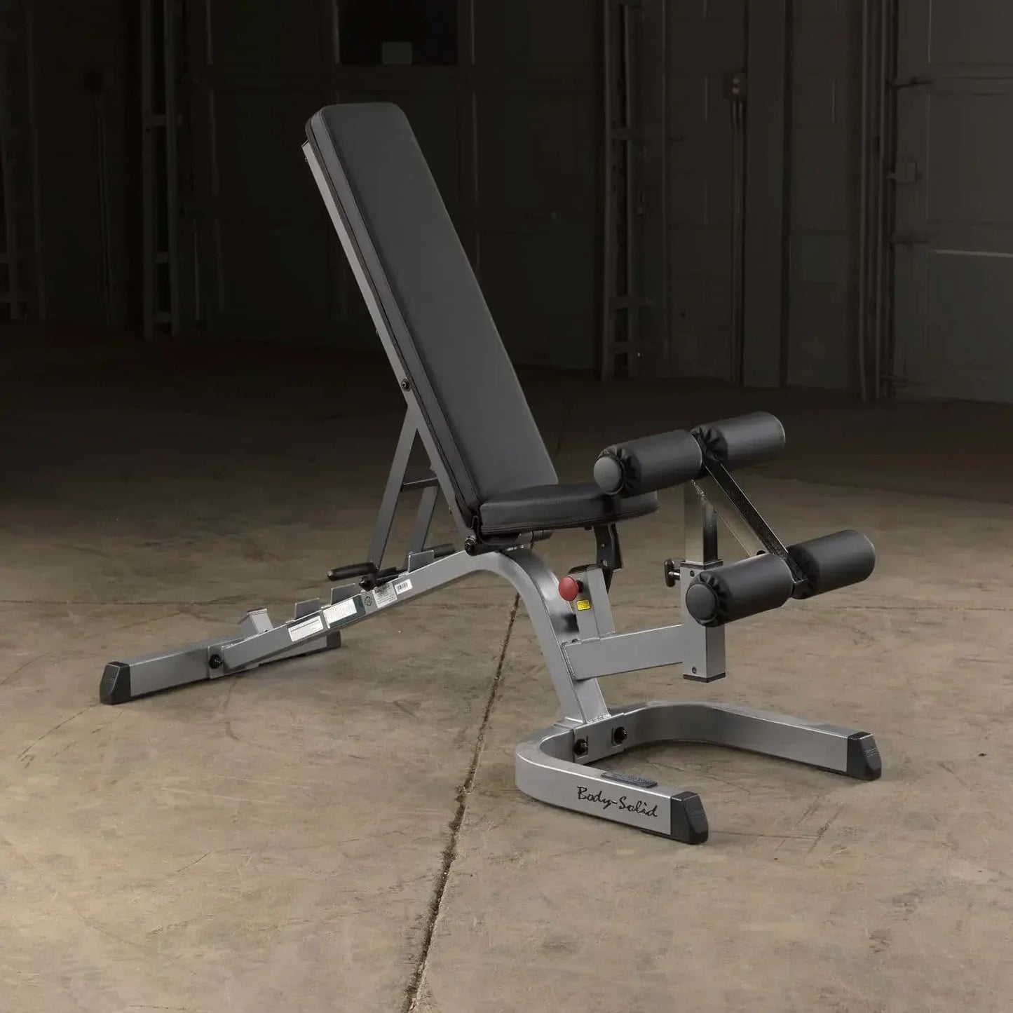 Body-Solid Hantelbank mit verstellbarer Rückenlehne für Homegym & Studio Training