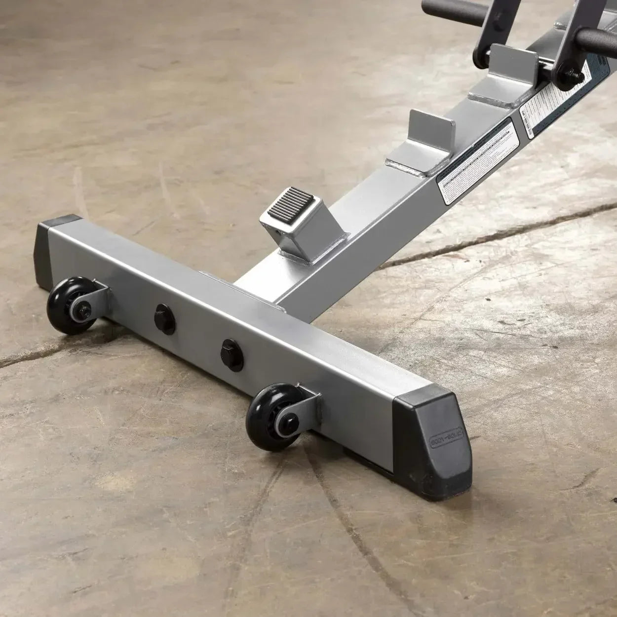 Robuste Hantelbank mit Rollen für Homegym & Studio – ideal für Krafttraining und Fitness