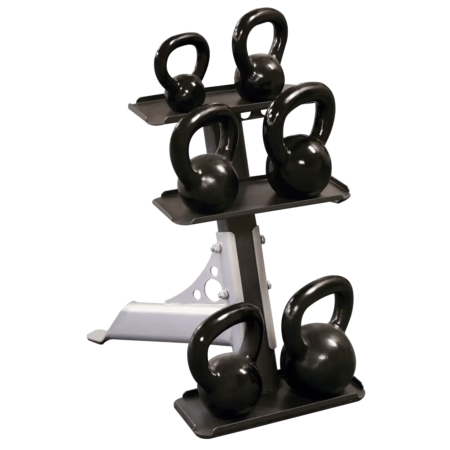 Kettlebell-Set mit Ständer für Homegym & Studio, Fitness-Kraftgeräte