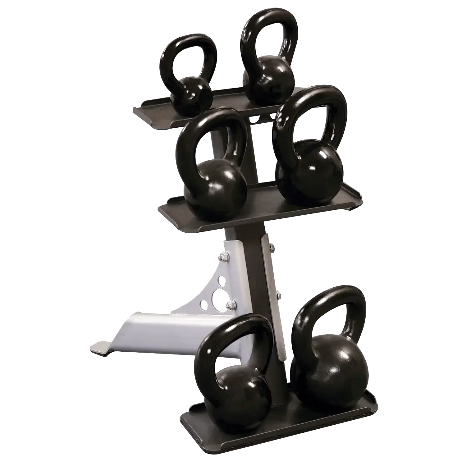 Kettlebell-Set mit Ständer für Homegym & Studio – Fitness-Kraftgeräte