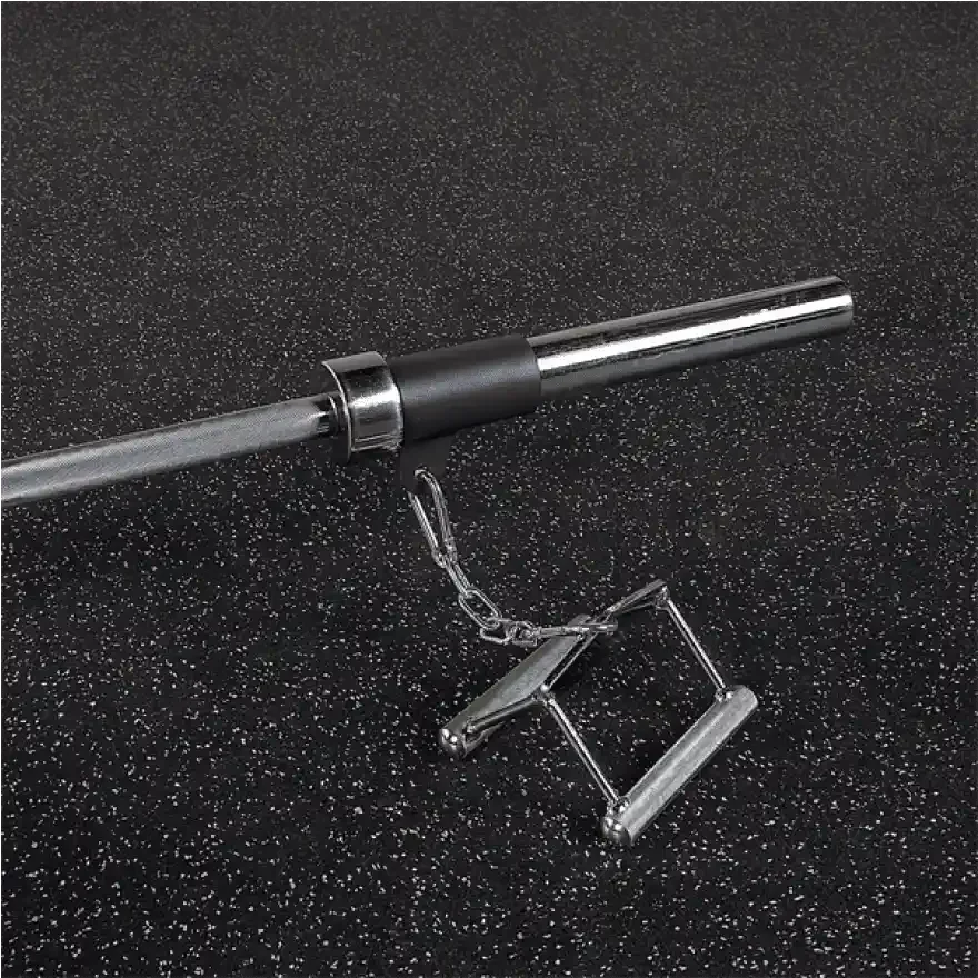 Hantelstange mit Ketten und Griff für Krafttraining im Homegym