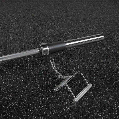 Hantelstange mit Ketten und Griff für Krafttraining im Homegym