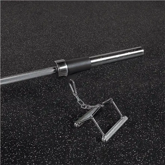 Hantelstange mit Ketten und Griff für Krafttraining im Homegym
