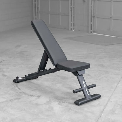 Schwarze Hantelbank für Homegym und Studio, ideal für Krafttraining und Fitnessübungen
