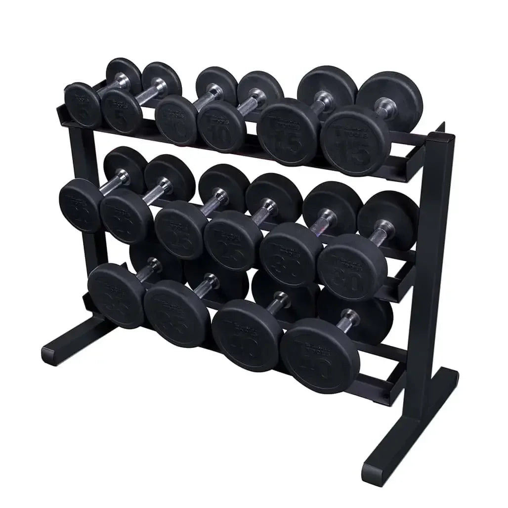 Hantelset mit Hantelbank für Homegym, inkl. 5-40 kg Hanteln und stabilem Ständer
