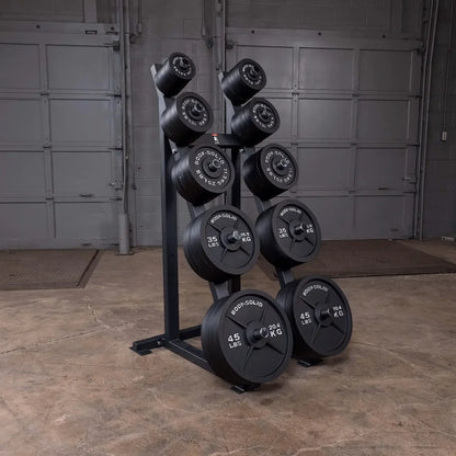 Body-Solid Hantelständer mit Gewichten für Homegym & Studio, Krafttraining Equipment