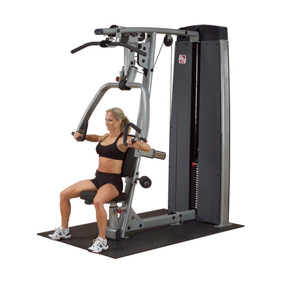 Pro-Dual Press-Arm-Station DPLS, Body-Solid Kraftstation für Brust, Schulter und Latzug