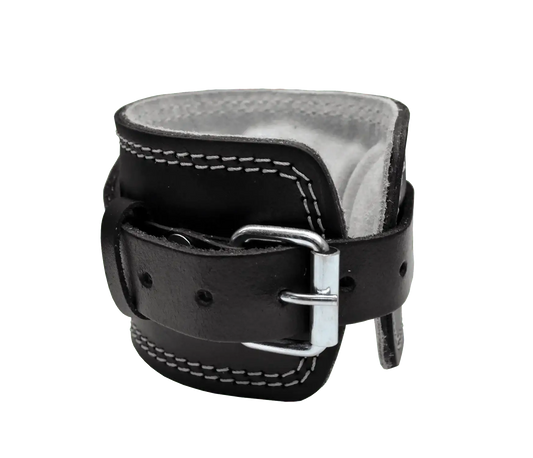 Power-Xtreme AS-2L Fußmanschette mit Dornverschluss, Leder