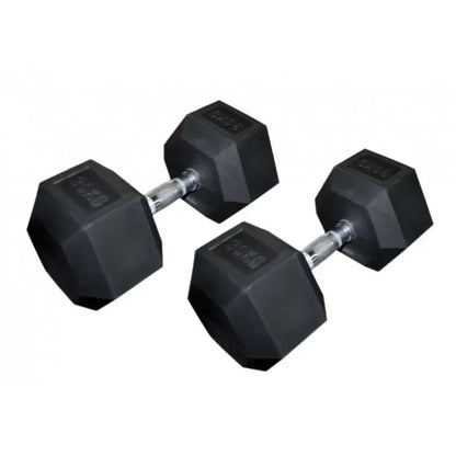 Schwarze Sechskant-Hanteln 30 kg für Homegym & Fitness-Training