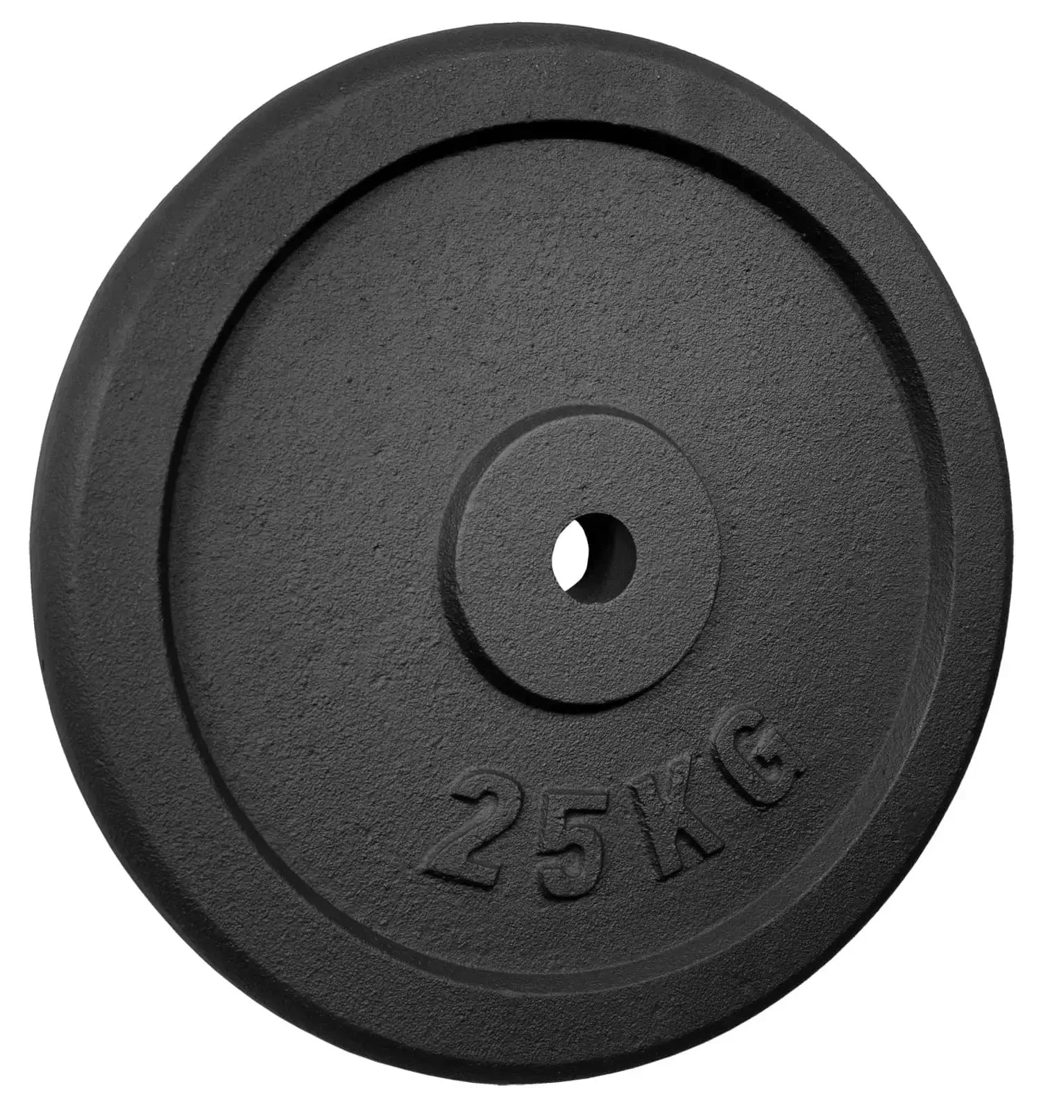 25 kg Hantelscheibe für Krafttraining, Fitness & Homegym, robustes Gusseisen