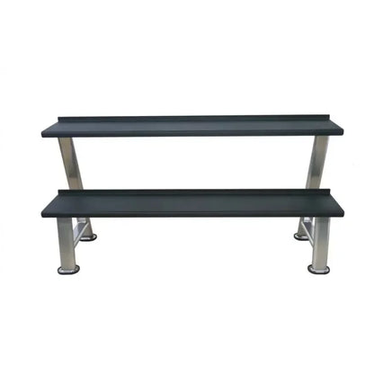Robuste Hantelbank mit 2 Ebenen für Homegym & Studio – ideal für Krafttraining und Fitnessübungen