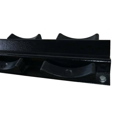Schwarzer Hantelhalter für Kraftstation, robustes Fitness-Trainingsequipment mit sicheren Halterungen