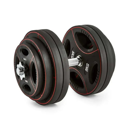 Verstellbare Hantel mit 5kg und 1,25kg Scheiben für Homegym Training