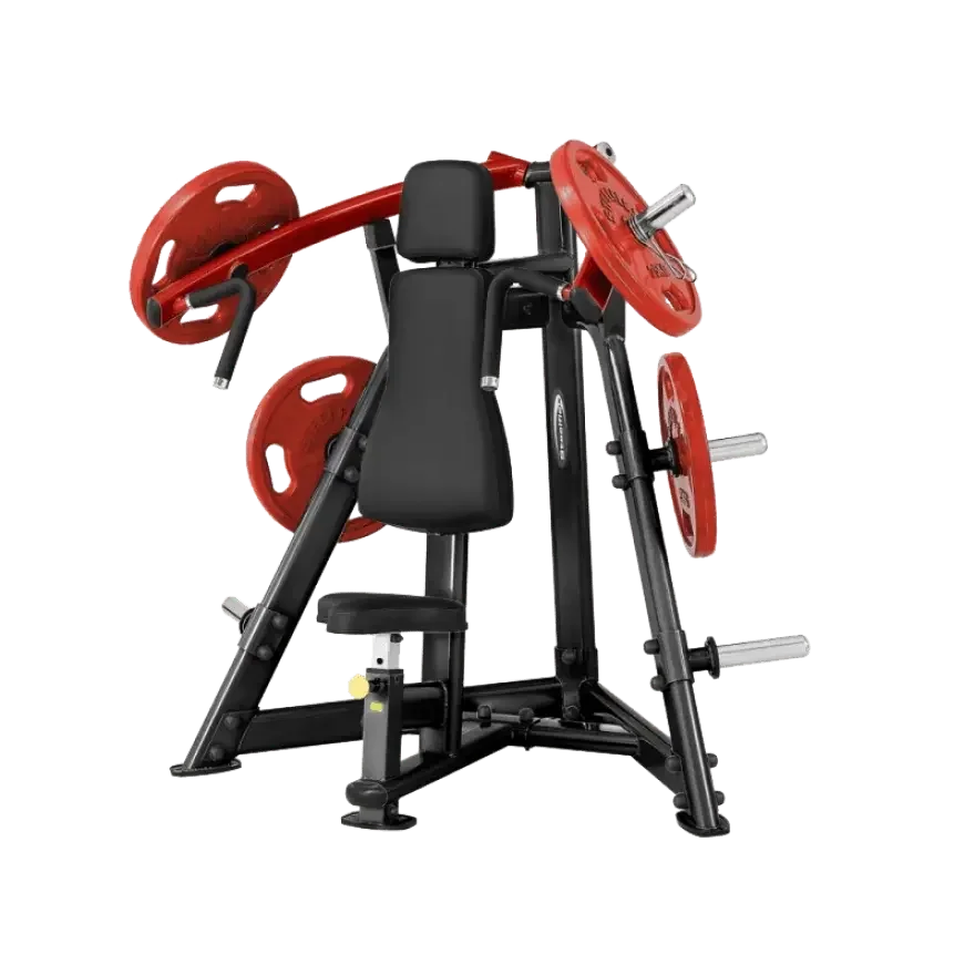 Kraftstation mit roten Gewichten für Homegym & Studio-Training, ideal für Kraftsport und Fitness