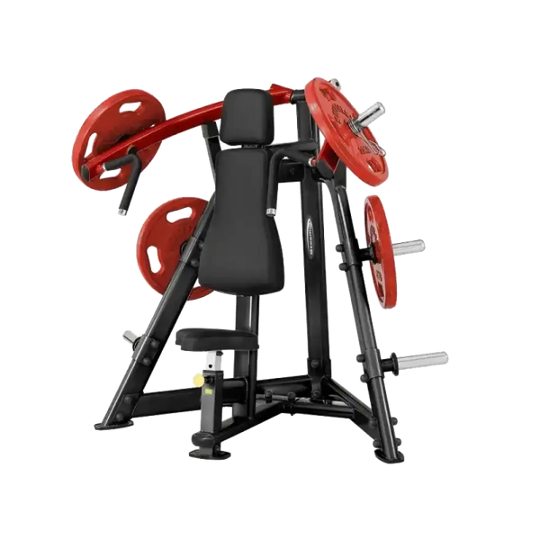 Kraftstation mit roten Gewichten für Homegym & Studio-Training, ideal für Kraftsport und Fitness