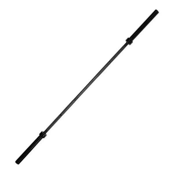 Schwarze Langhantelstange für Krafttraining, ideal für Homegym & Studio