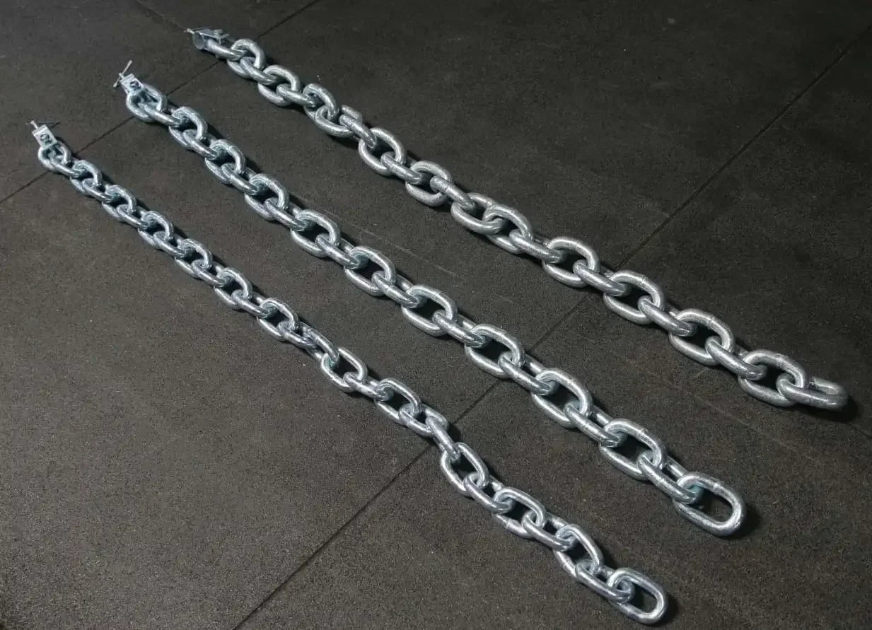 Robuste Fitnessketten für Krafttraining, ideal für Homegym & Studio, hochwertige Metallkette mit Karabiner