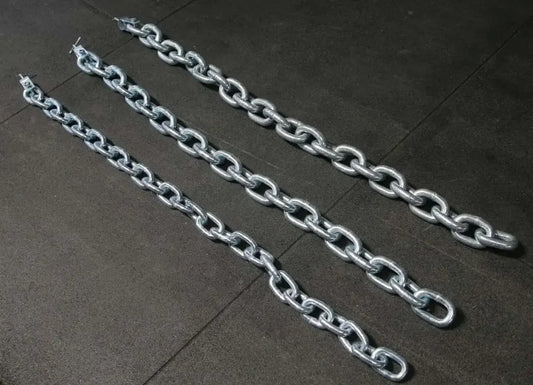 Robuste Fitnessketten für Krafttraining, ideal für Homegym & Studio, hochwertige Metallkette mit Karabiner