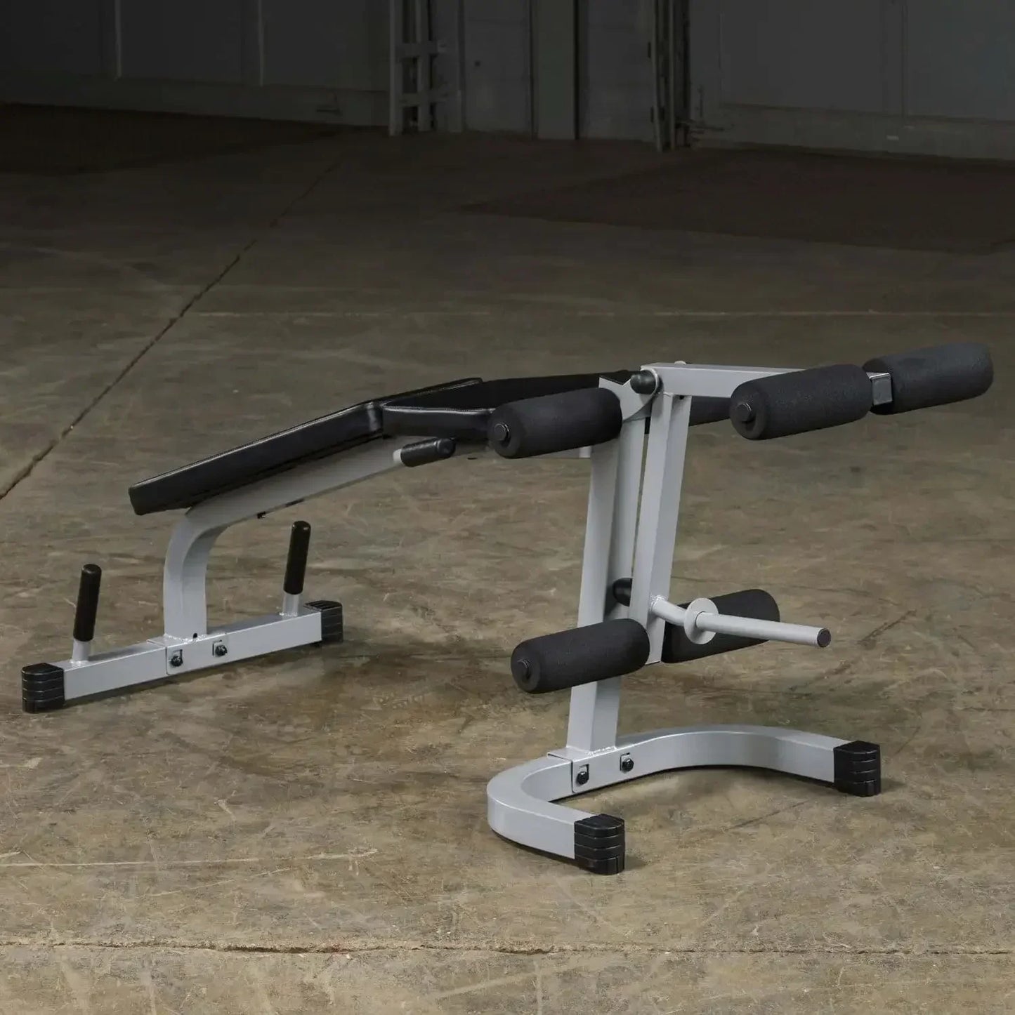Verstellbare Hantelbank mit Bauchmuskeltrainer für Homegym & Studio Fitness
