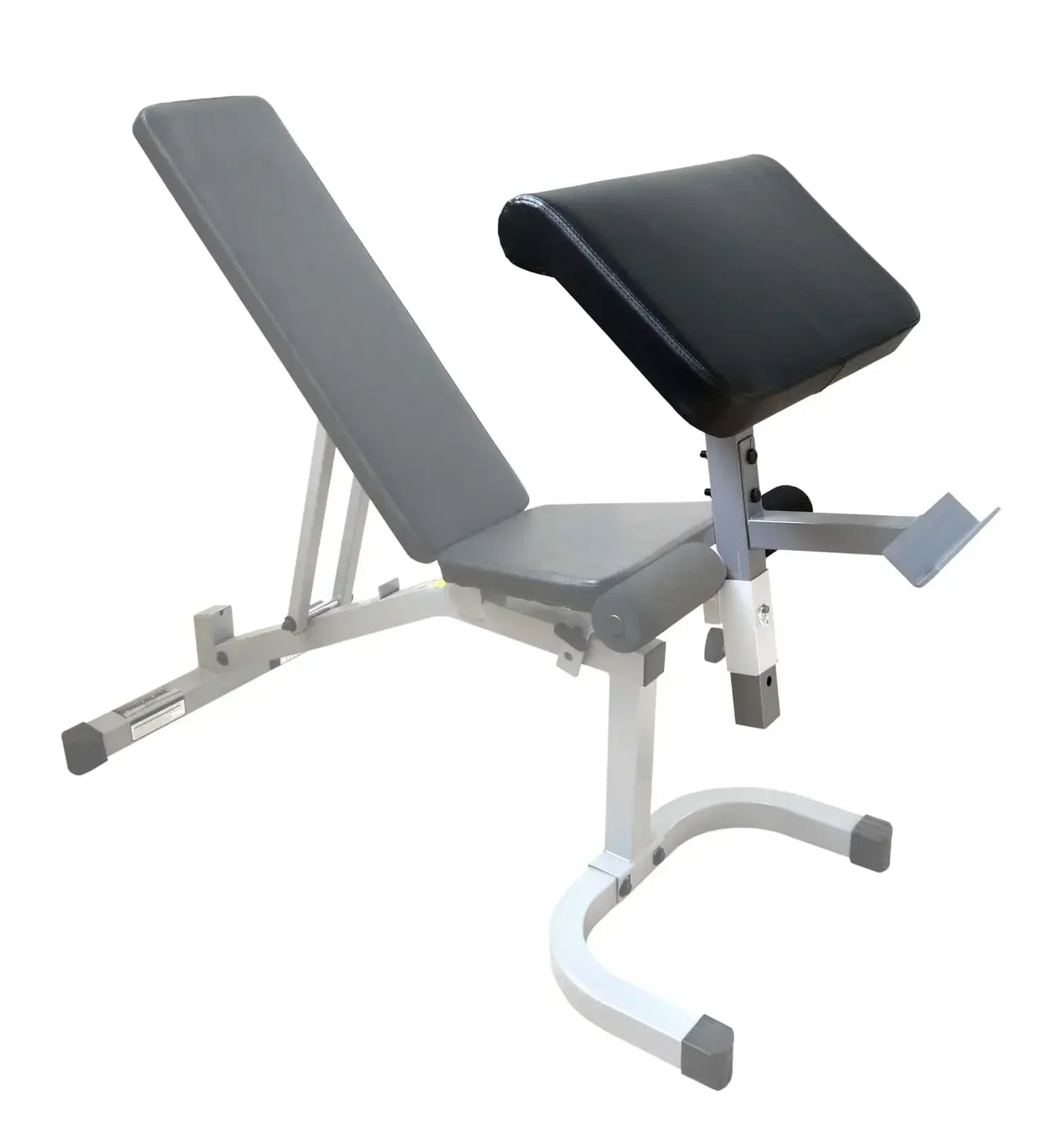 Verstellbare Hantelbank mit Rückenlehne und Beinstütze für Homegym & Studio Training