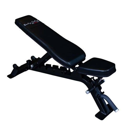 Schwarze Hantelbank Body-Solid ProClubLine für Krafttraining im Homegym oder Studio