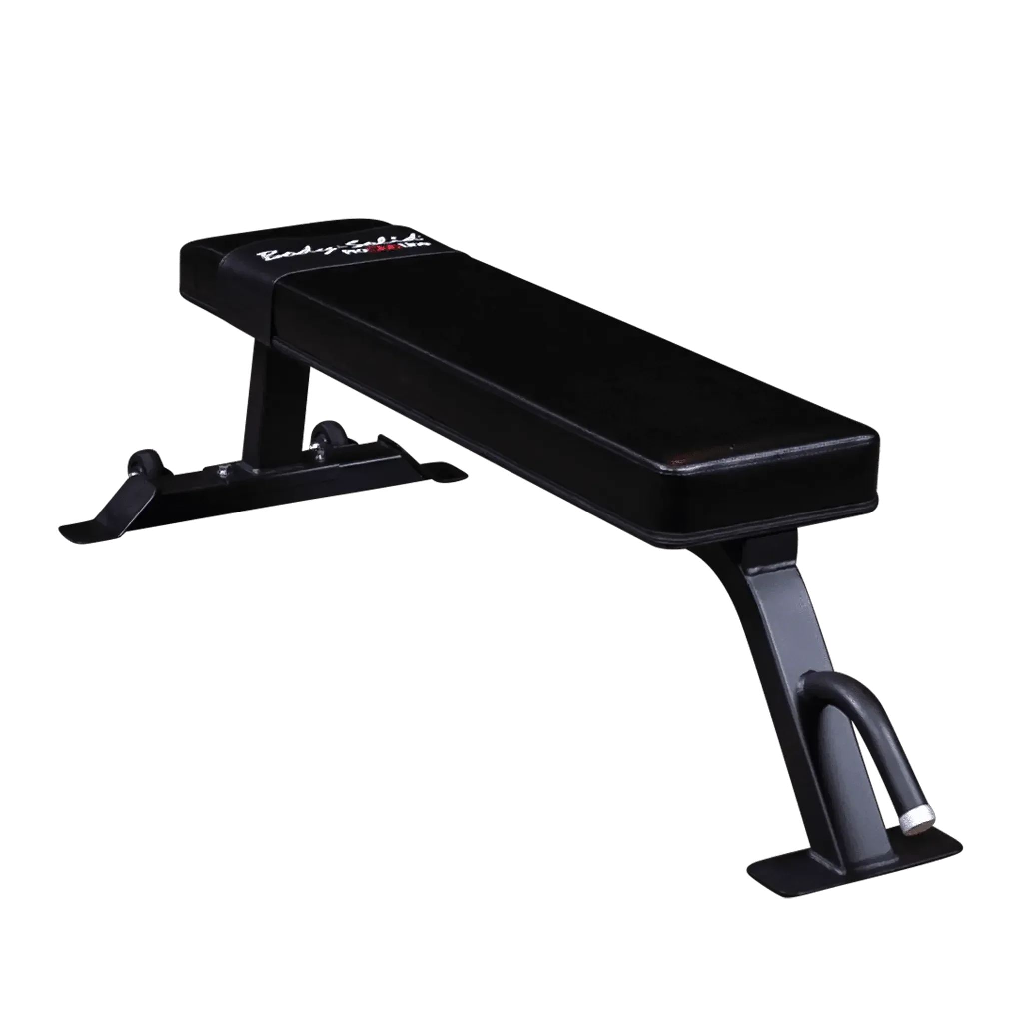 Schwarze Hantelbank für Krafttraining, ideal für Homegym und Studio mit stabiler Konstruktion