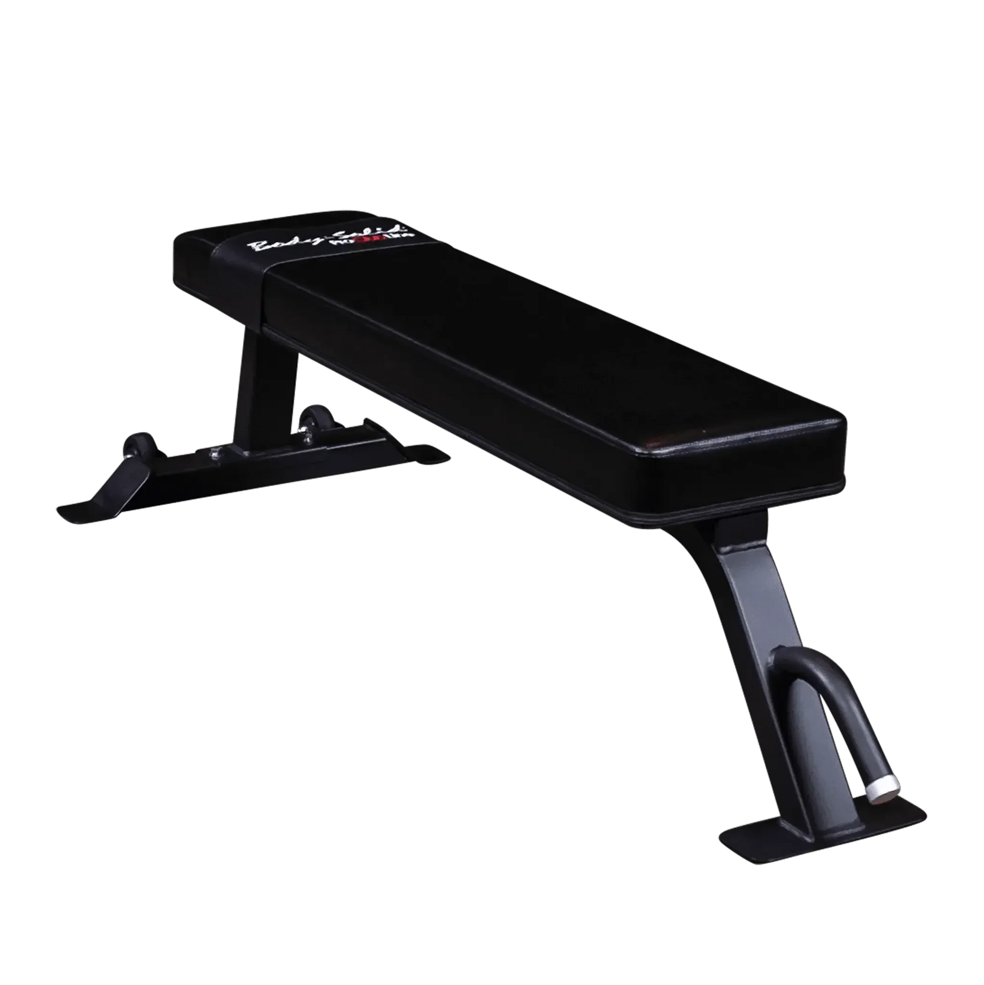Schwarze Hantelbank für Krafttraining, ideal für Homegym und Studio mit stabiler Konstruktion