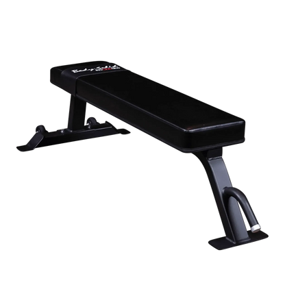 Schwarze Hantelbank für Krafttraining, ideal für Homegym und Studio mit stabiler Konstruktion