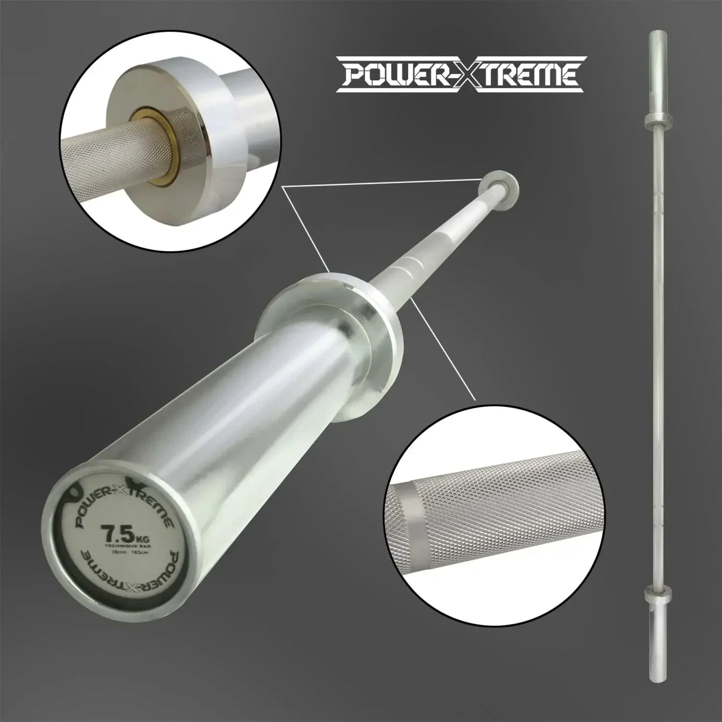 Technique-Bar | 50mm | Technik-Junior-Langhantelstange | 183cm | 7,5Kg