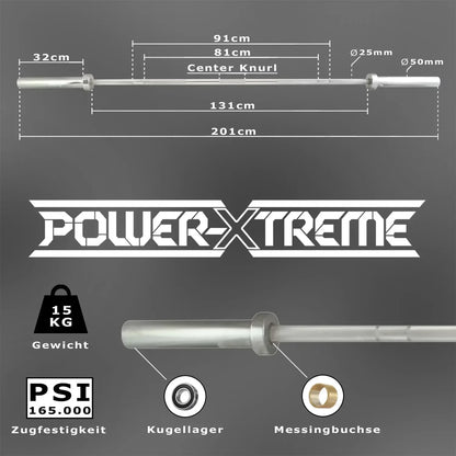 Women-Bar | 50mm | | Trainings-Bar | 201cm | IPF | IWF | 15Kg |
