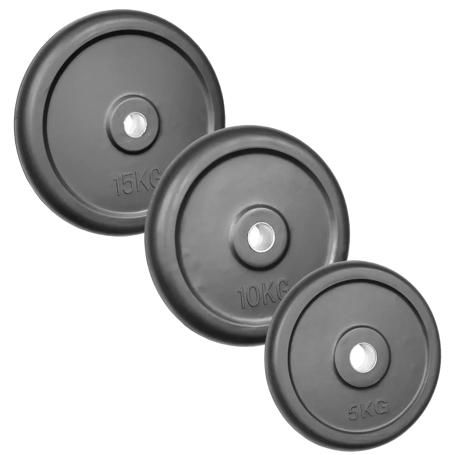 5kg, 10kg und 15kg Hantelscheiben für Krafttraining und Homegym