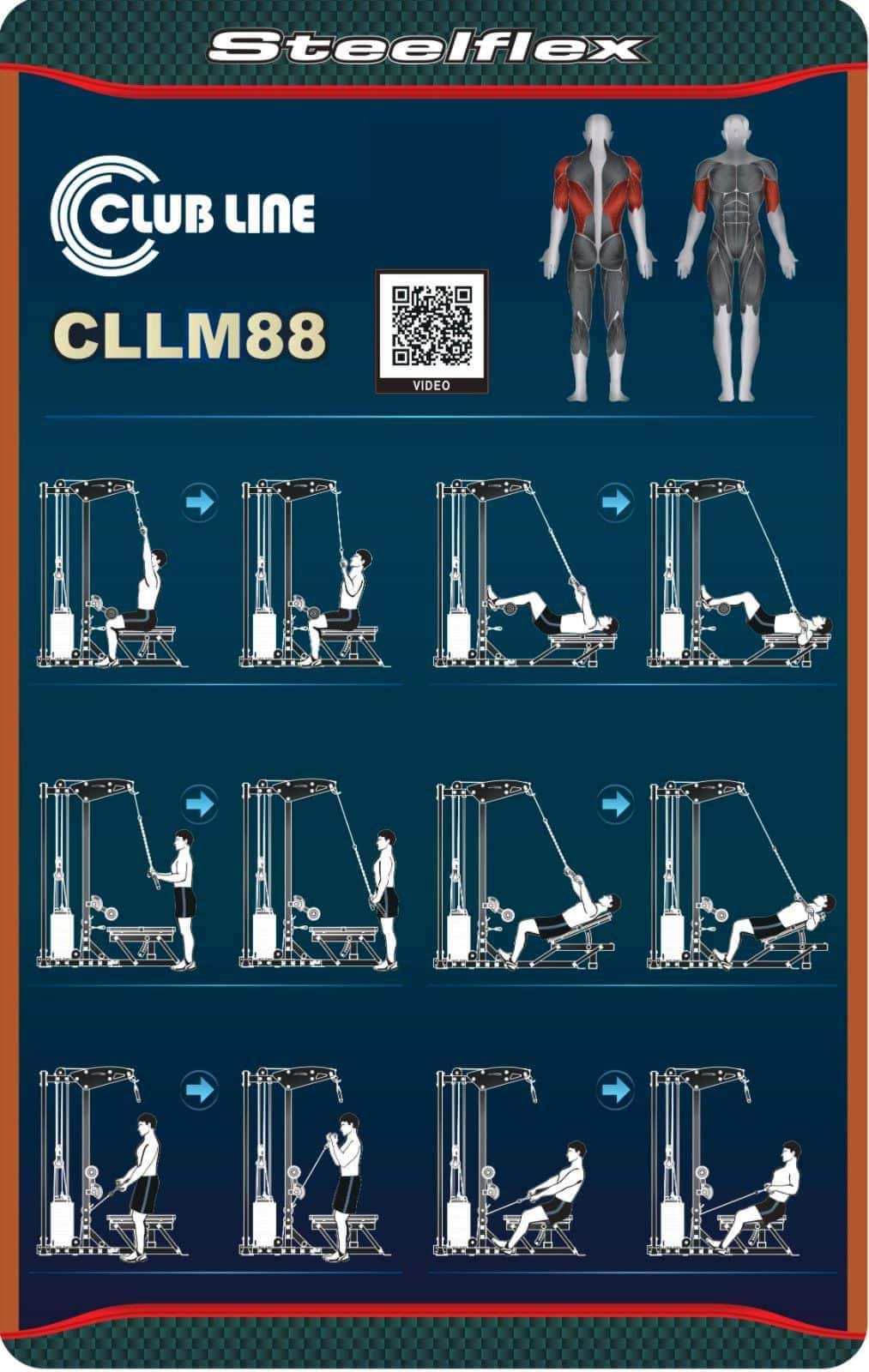 Steelflex CLLM88 Latzug und Ruderstation, Ansicht 5